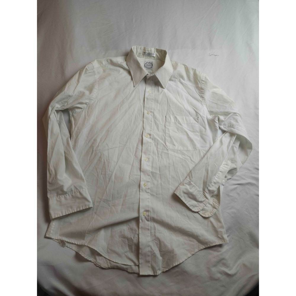 Vtg 90s Hennessy Dress Shirt Mens 16 32/33 Corporate Office Light Academia USA